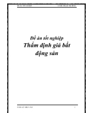 Đề án tốt nghiệp: Thẩm định giá bất động sản