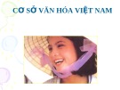 Bài giảng Cơ sở văn hóa Việt Nam: Chương 1 - Văn hóa học và văn hóa Việt Nam