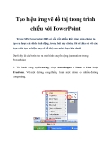 Tạo hiệu ứng vẽ đồ thị trong trình chiếu với PowerPoint