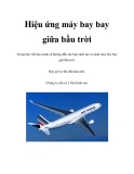 Hiệu ứng máy bay bay giữa bầu trời