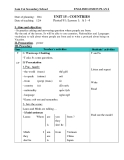 Giáo án unit 15: Countries -  Tiếng Anh 6 - GV.Trần Thế Bảo