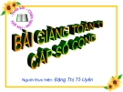 Bài giảng Đại số 11 chương 3 bài 3: Cấp số cộng