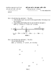 Đề thi môn cơ học kết cấu 1- Trường đại học Thủy Lợi - Đề số 2