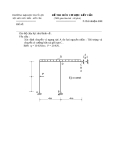 Đề thi lại môn cơ học kết cấu 1 - Trường đại học Thủy Lợi - Đề số 9