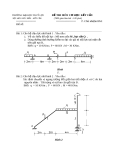 Đề thi môn cơ học kết cấu 1 - Trường đại học Thủy Lợi - Đề số 32