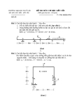 Đề thi môn cơ học kết cấu 1 - Trường đại học Thủy Lợi - Đề số 34