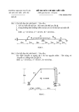 Đề thi môn cơ học kết cấu 1 - Trường đại học Thủy Lợi - Đề số 17