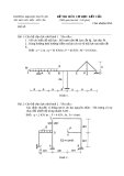Đề thi môn cơ học kết cấu 1 - Trường đại học Thủy Lợi - Đề số 6