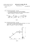 Đề thi môn cơ học kết cấu 1 - Trường đại học Thủy Lợi - Đề số 14