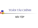 Bài tập toán thị trường tài chính