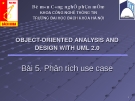 Bài 5. Phân tích use case