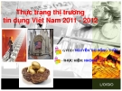 Thực trạng thị trường tín dụng Việt Nam 2011-2012