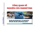 Bài giảng nghiên cứu marketing: Chương 1. Tổng quan về nghiên cứu  marketing - GV. Dư Thị Chung