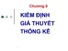 Bài giảng nghiên cứu marketing: Chương 8.Kiểm định giả thuyết thống kê - GV. Dư Thị Chung