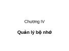 Chương 4: Quản lý bộ nhớ trong