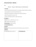 Giáo án Hình học 9 chương 4 bài 3: Hình cầu-Diện tích mặt cầu và thể tích hình cầu