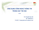 Bài giảng ứng dụng công nghệ thông tin trong dạy tin học - Nguyễn Duy Hải