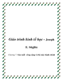 Giáo trình kinh tế học công cộng (Joseph E. Stiglitz)   Chương 7: Sản xuất công cộng và bộ máy hành chính 