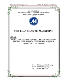 Tiểu luận: Chiến lược cạnh tranh xuất khẩu gạo sang thị trường châu phi của Công ty TNHH MTN du lịch & thương mại Kiên Giang
