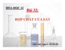 Bài giảng Hóa học 12 bài 32: Hợp chất của sắt