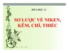 Bài giảng Hóa học 12 bài 36: Sơ lược về Niken, Kẽm, Chì, Thiếc