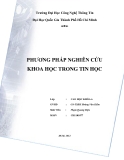 Tiểu luận:Phương pháp luận sáng tạo và đổi mới (tiếng Anh là Creativity anh Innovation Methodologies)