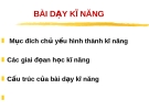 Thiết kế bài dạy kỹ năng