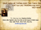 THỰC HIỆN HỆ THỐNG ĐÀO TẠO THEO TÍN CHỈ TẠI CÁC TRƯỜNG ĐẠI HỌC  