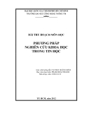 Tiểu luận báo cáo đề tài : Phương pháp nghiên cứu trong môn tin học