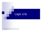 Logic vị từ - Nguyễn Quang Châu 