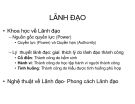 Phát triển nhóm lãnh đạo