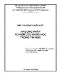 Tiểu luận đề tài :  phương pháp nghiên cứu khoa học trong tin học