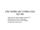 Các nhân vật chính của dự án