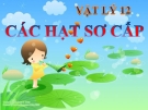 Bài giảng Vật lý 12 bài 40: Các hạt sơ cấp