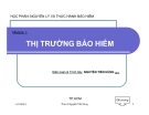 HỌC PHẦN: NGUYÊN LÝ VÀ THỰC HÀNH BẢO HIỂM - Module 1:THỊ TRƯỜNG BẢO HIỂM -  NGUYỄN TIẾN HÙNG