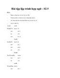 Bài tập lập trình hợp ngữ - Số 5