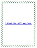 Lịch sử báo chí Trung Quốc