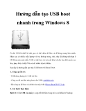 Hướng dẫn tạo USB boot nhanh trong Windows 8