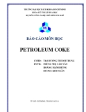 Báo cáo môn học: Petroleum coke