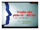  Truyền vận phân tử - đối lưu