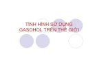 TÌNH HÌNH SỬ DỤNG GASOHOL TRÊN THẾ GIỚI