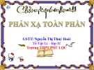 Bài giảng Vật lý 11 bài 27:  Phản xạ toàn phần