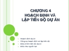 Bài giảng quản lý dự án - Chương 4