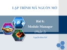 Module Manager (Phần 2)