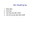 Chương 8:Chuỗi ký tự