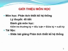 Giới thiệu môn học: Hệ thống thông tin