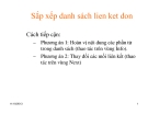 Sắp xếp danh sách lien ket don