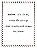 Thông tư liên bộ số 11/TTLB