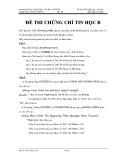 Đề thi chứng chỉ B tin học - ĐH Ngoại ngữ tin học - de 6