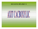 Bài giảng bài 45: Axit cacboxylic – hóa học 11